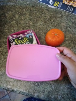 I sort her pack lunch